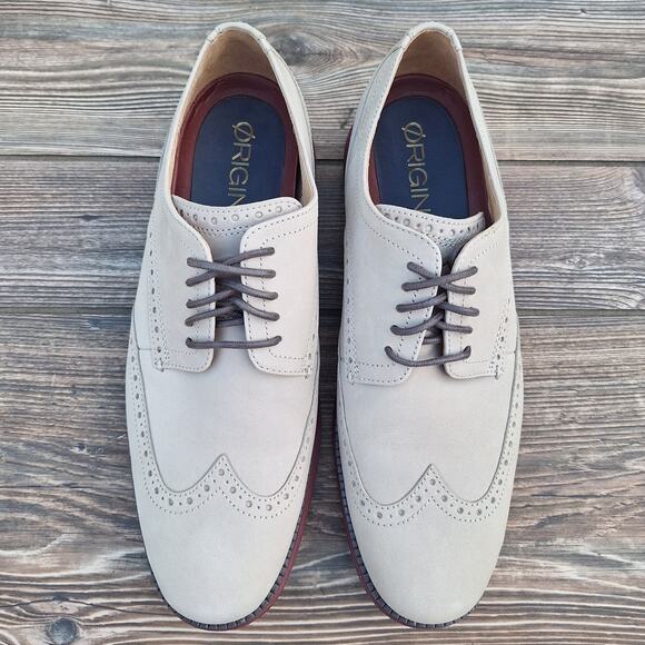 Cole Haan (Men\'s 10M) ØriginalGrand Wingtip Nubuck Oxford Dress Shoes C29775